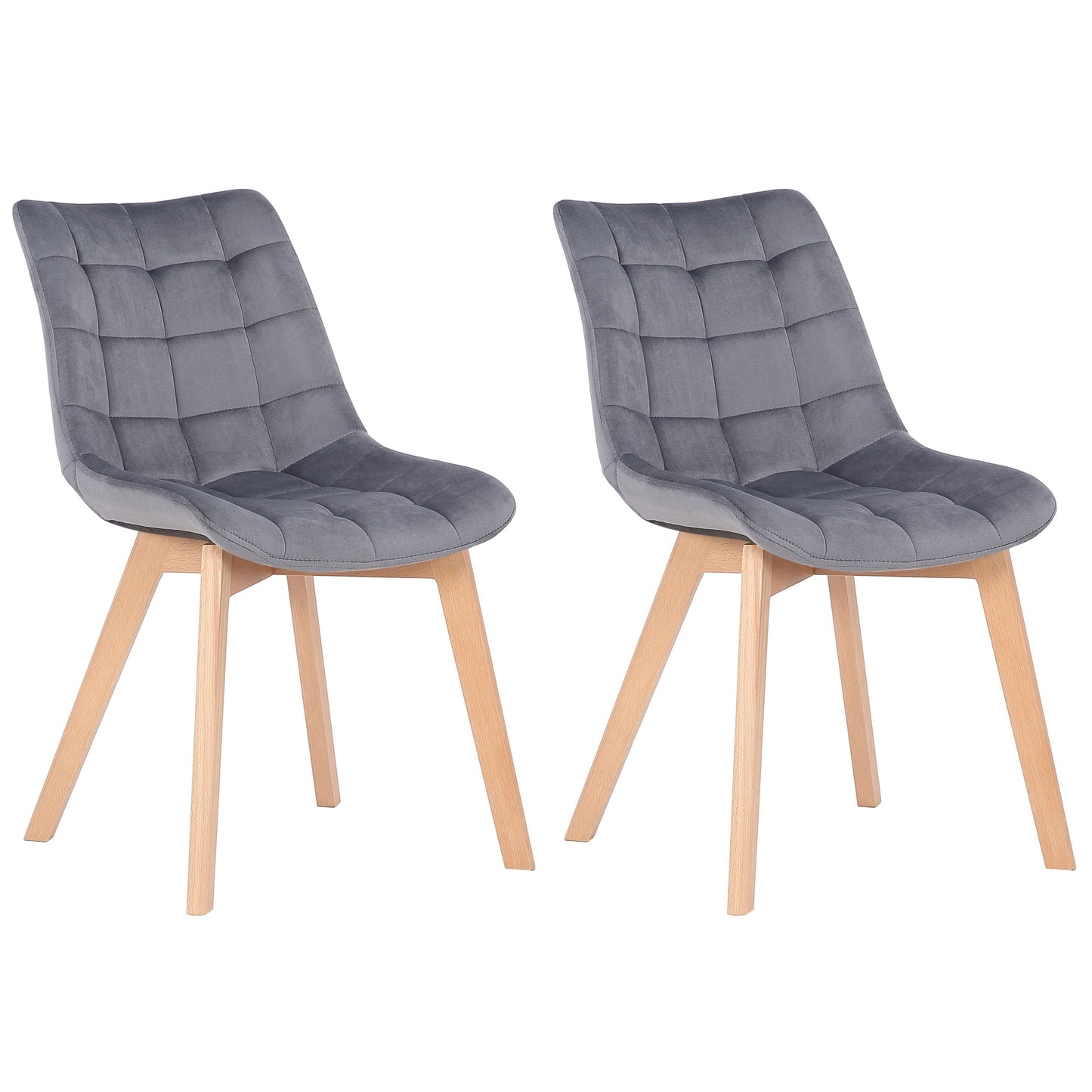 Sarja 2 Passaic samettia ruokapöydän tuolia