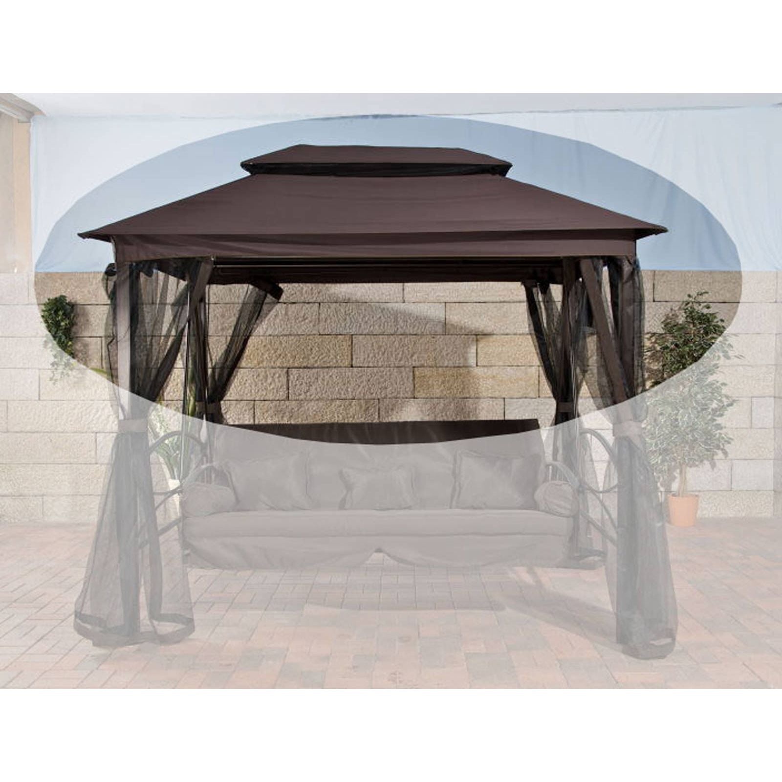 Kangaskatto Kenian kuistikeinuun