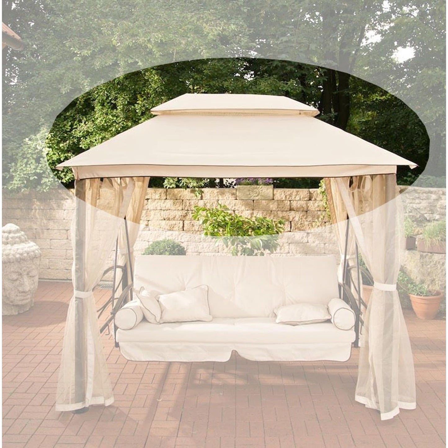 Kangaskatto Kenian kuistikeinuun