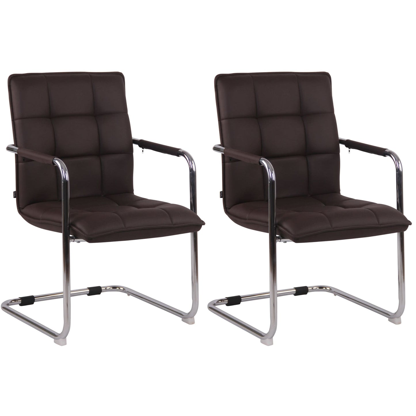 Setti 2 tuolia Gandia keinonahkaa