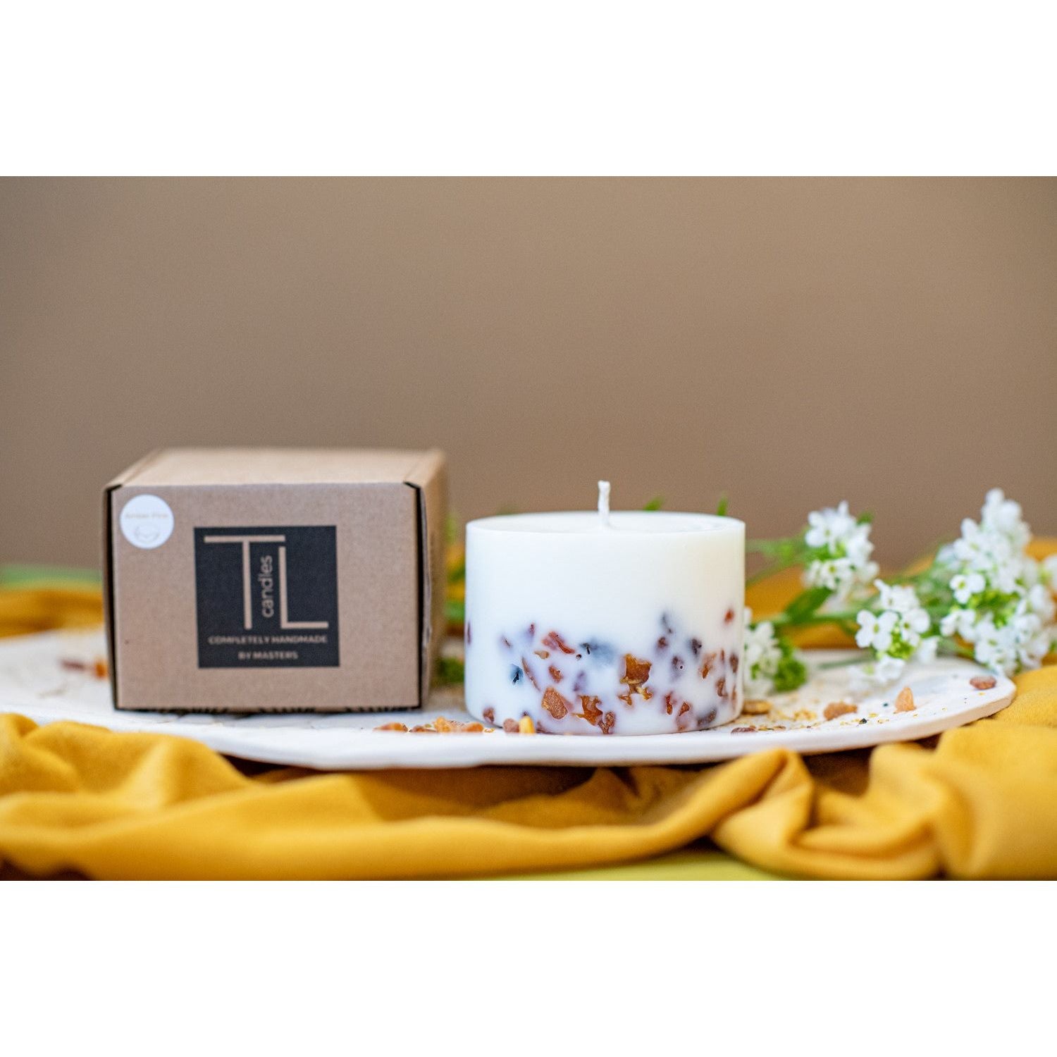 Hand-made Soy Wax Candle with Pine Scent