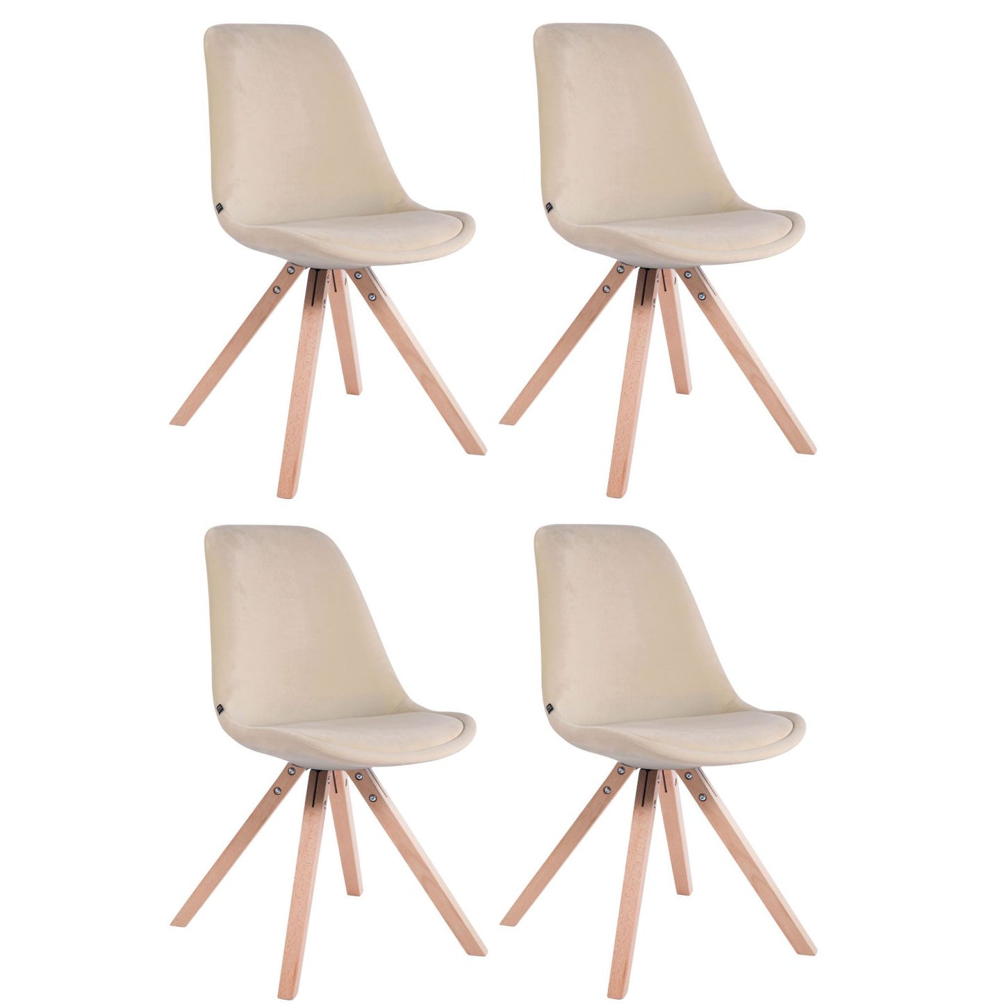 4 Toulouse Velvet Square -tuolin sarja