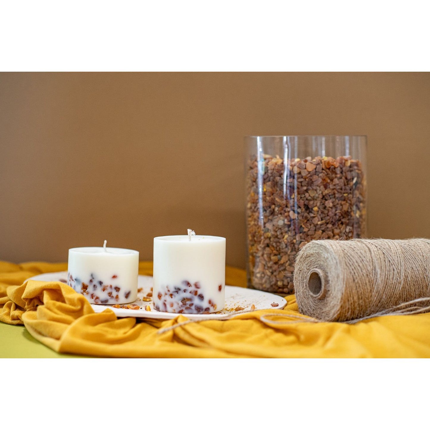 Hand-made Soy Wax Candle with Pine Scent
