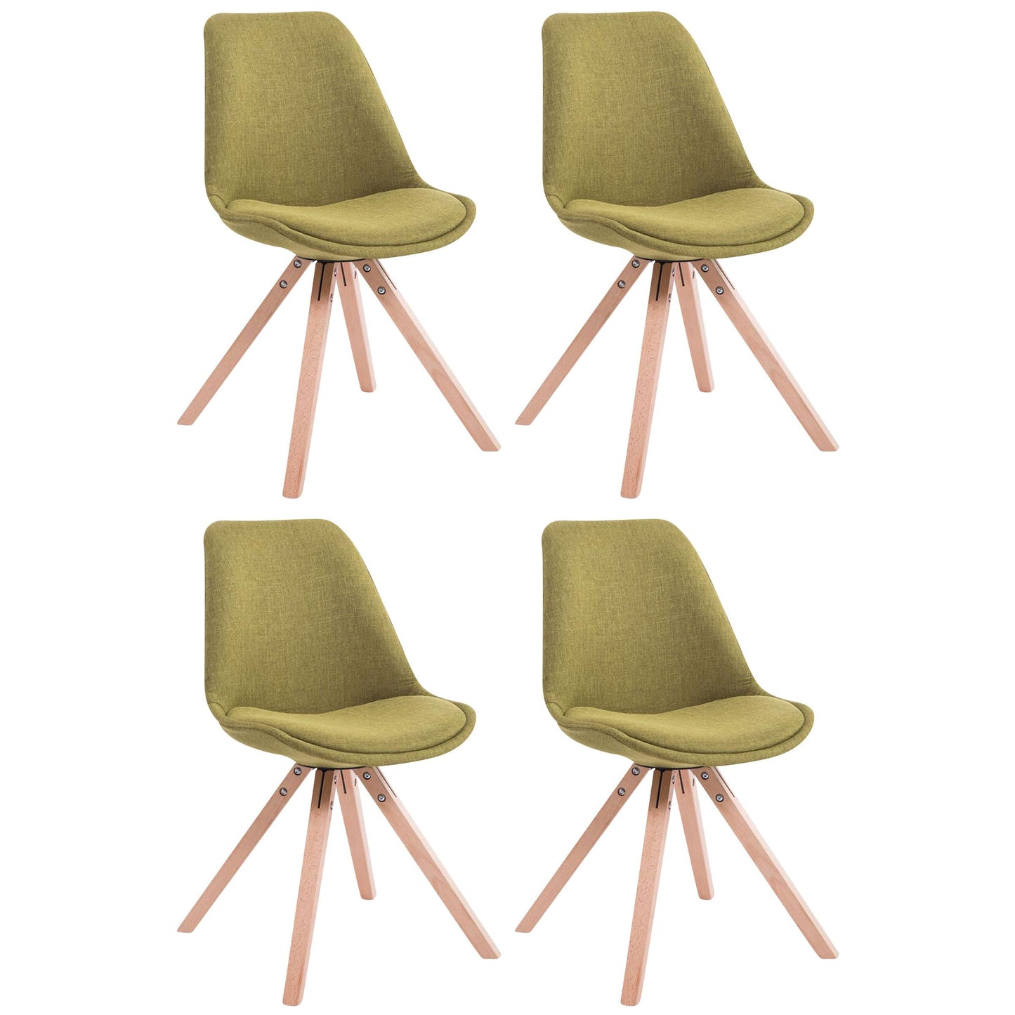 4 Tuolin setti Toulouse kangasneliö