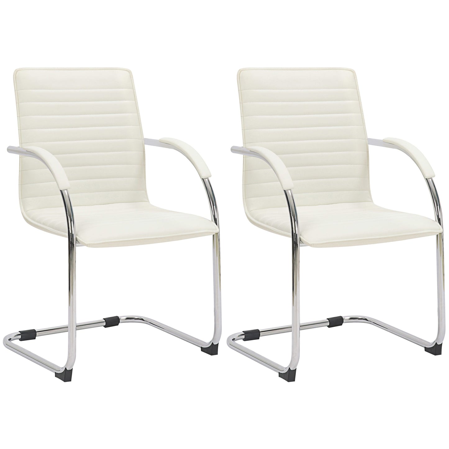 Sarja 2 kpl Tira keinonahkaista vierailijatuolia