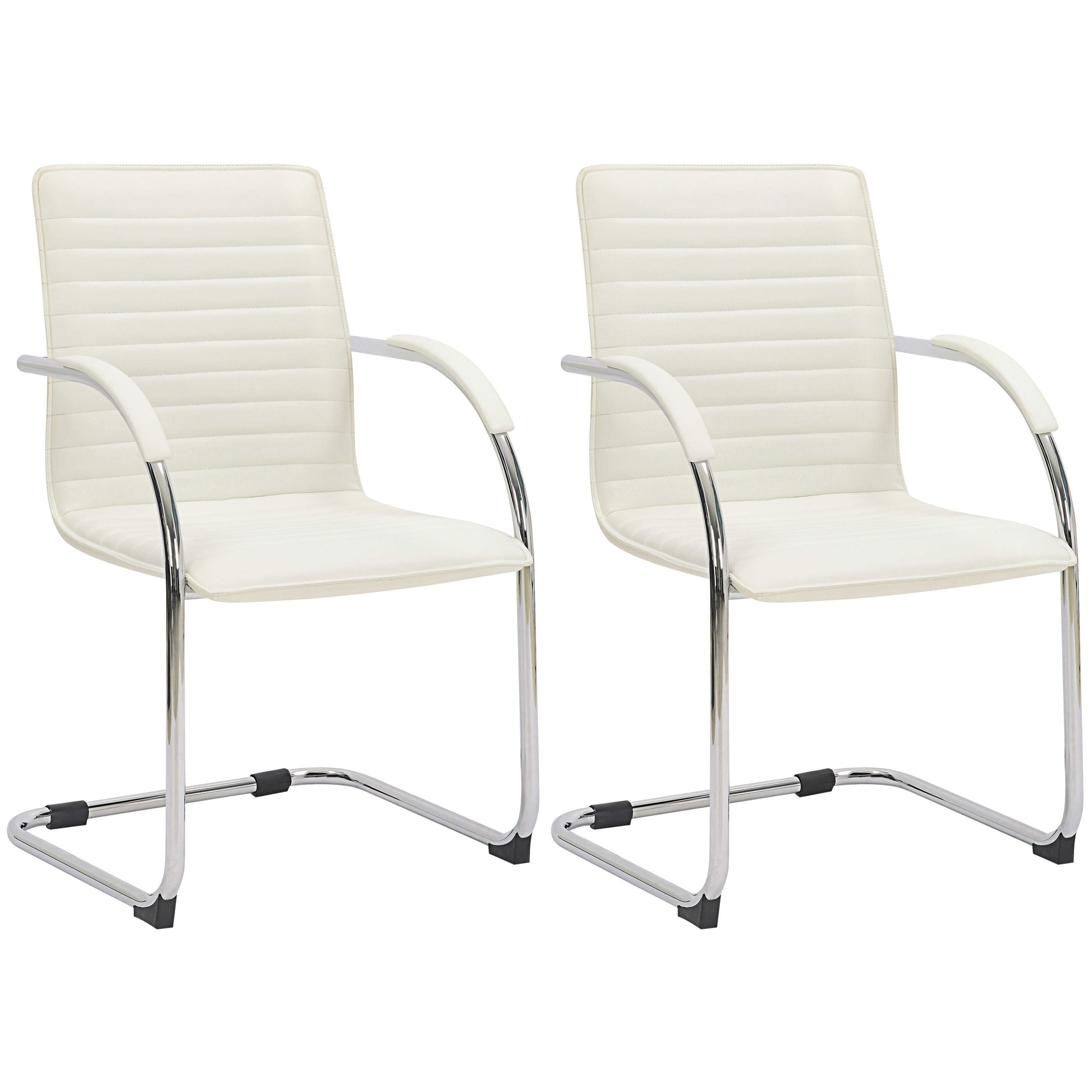 Sarja 2 kpl Tira keinonahkaista vierailijatuolia