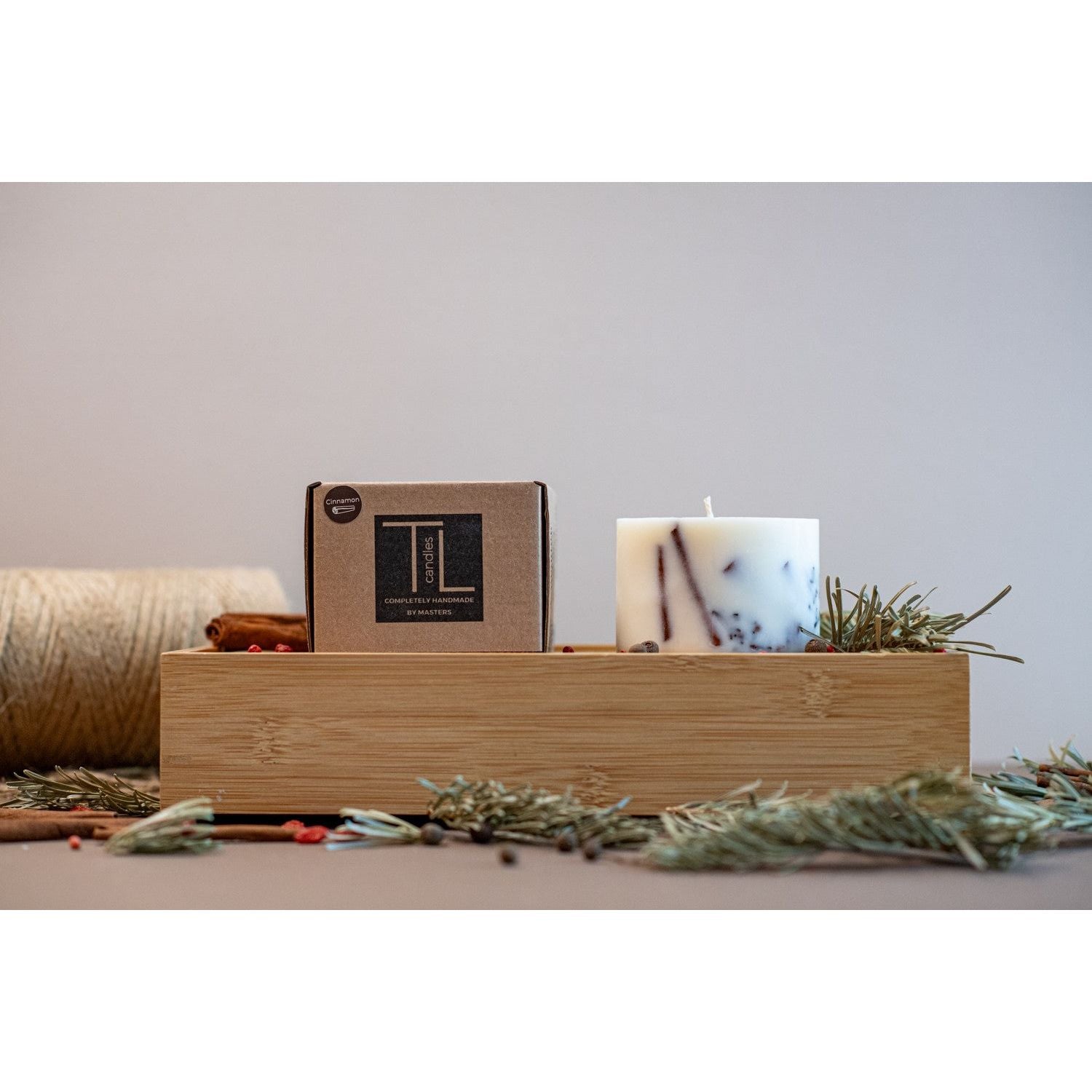 Hand-made Soy Wax Candle with Cinnamon Scent