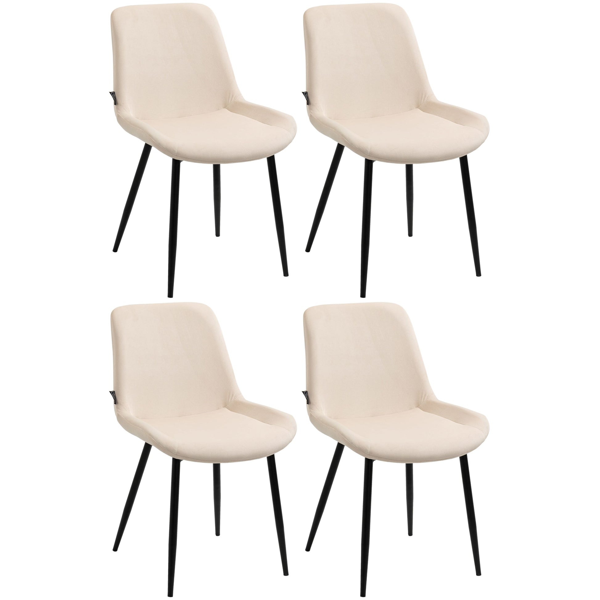 4 ruokapöydän tuolin setti Victoria samettipäällinen