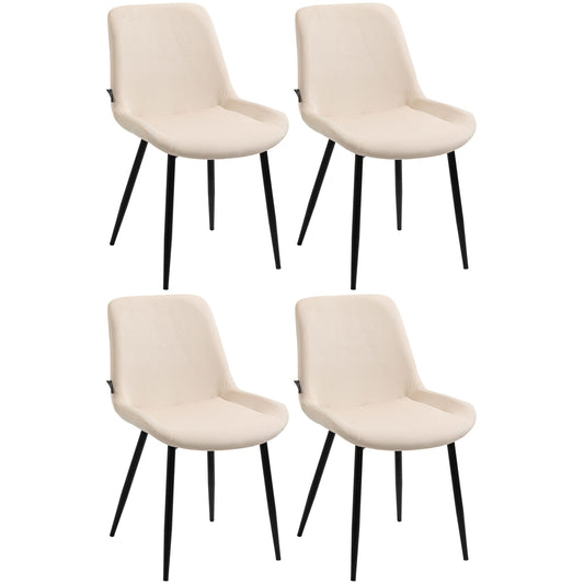 4 ruokapöydän tuolin setti Victoria samettipäällinen