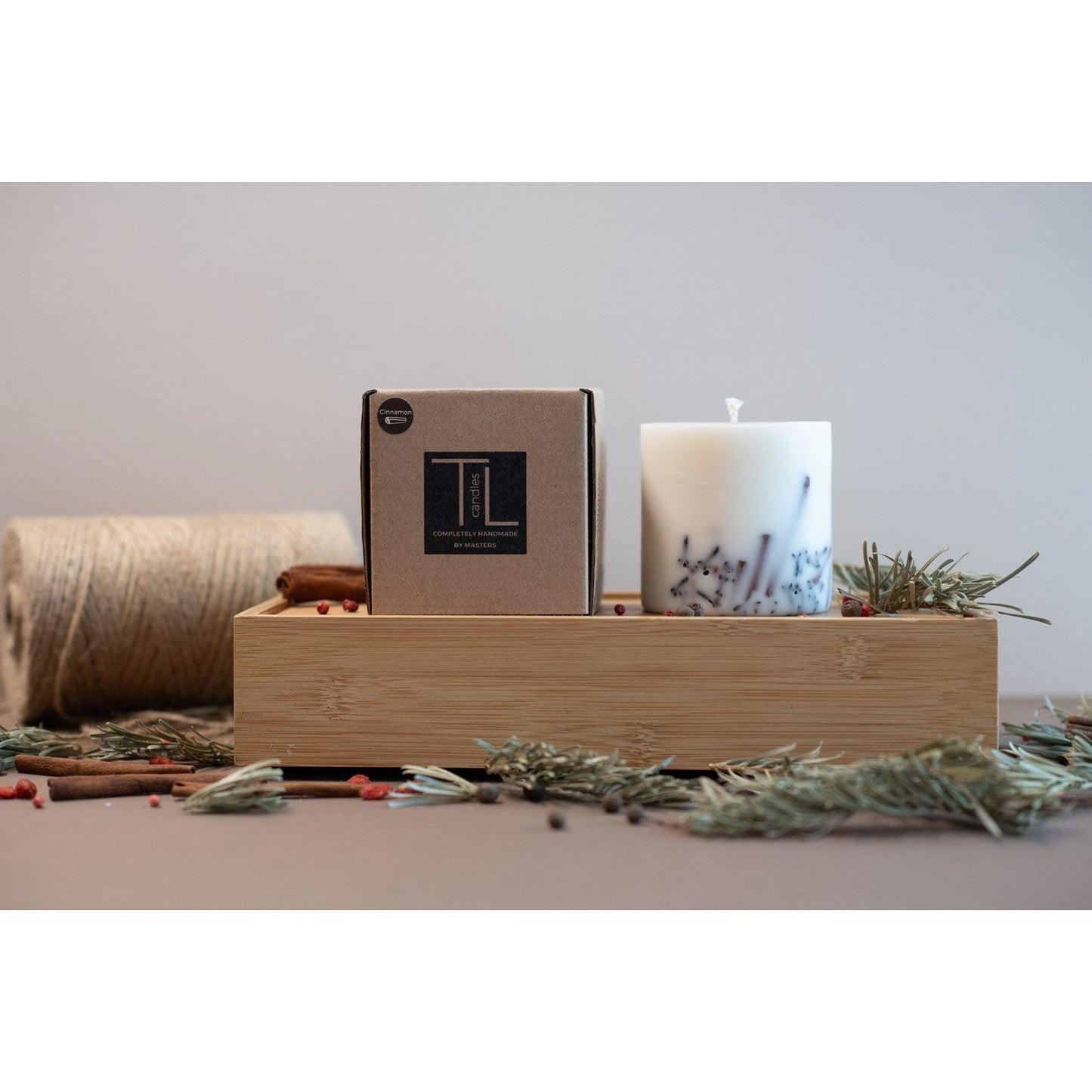 Hand-made Soy Wax Candle with Cinnamon Scent