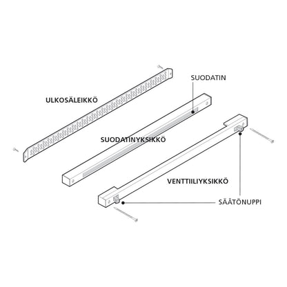 KORVAUSILMAVENTTIILI BIOBE VS-B 50