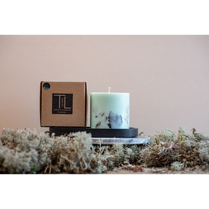 Hand-made Soy Wax Candle with Forest Scent - Mint Green