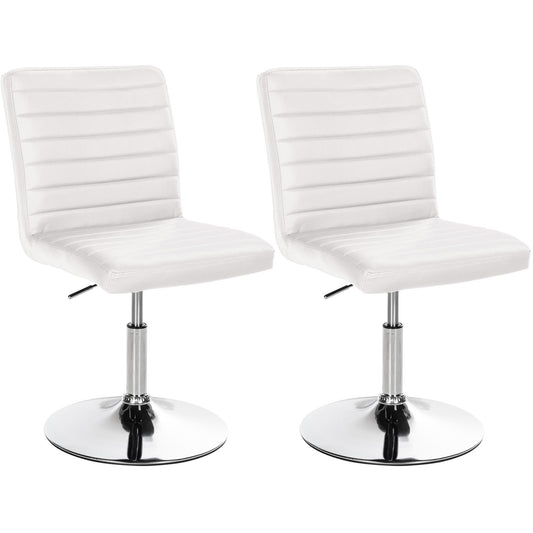 2 kpl Elvas keinonahkaisia ​​ruokatuoleja