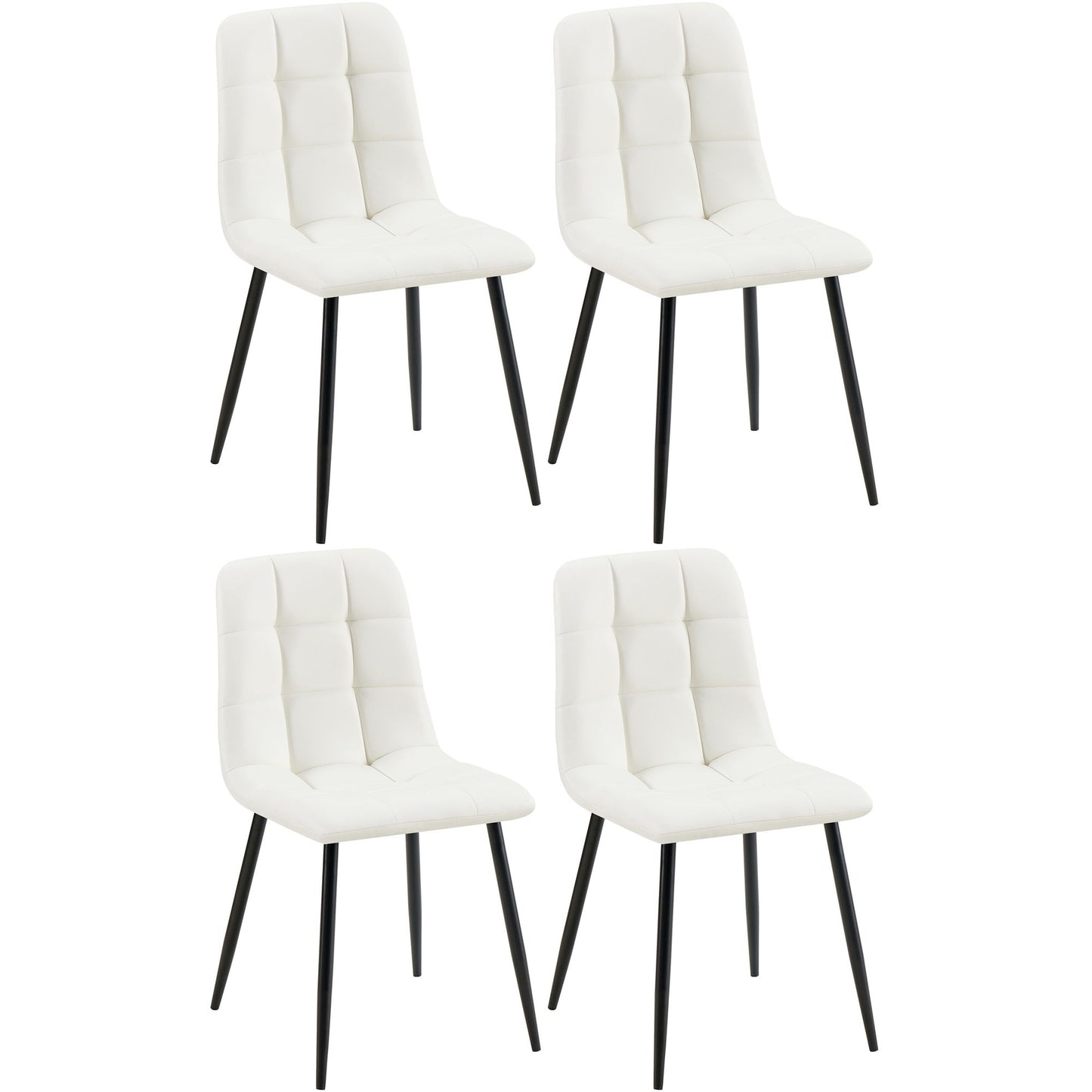 4 ruokapöydän tuolin sarja Antibes keinonahkaa