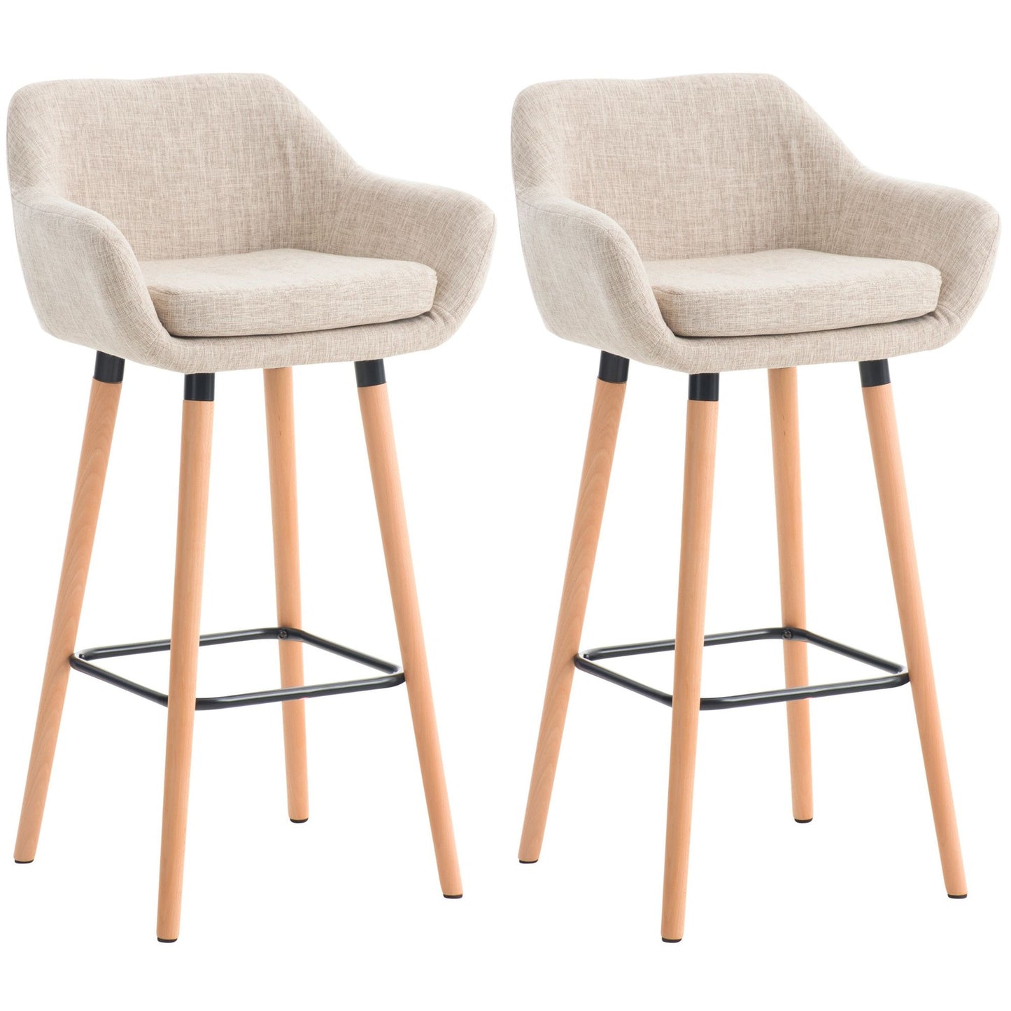 2 baarituolia Grant kangaspäällyksellä