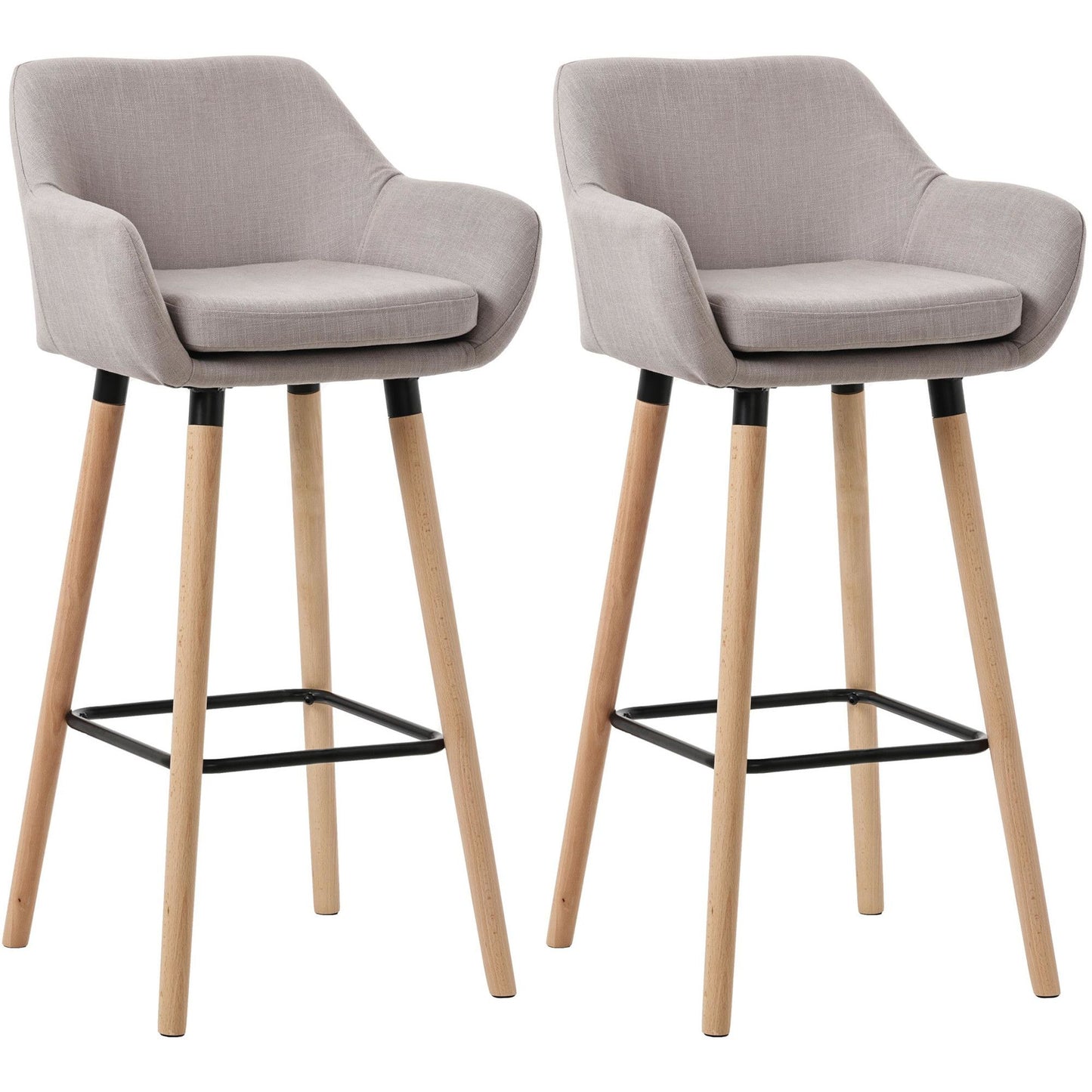 2 baarituolia Grant kangaspäällyksellä