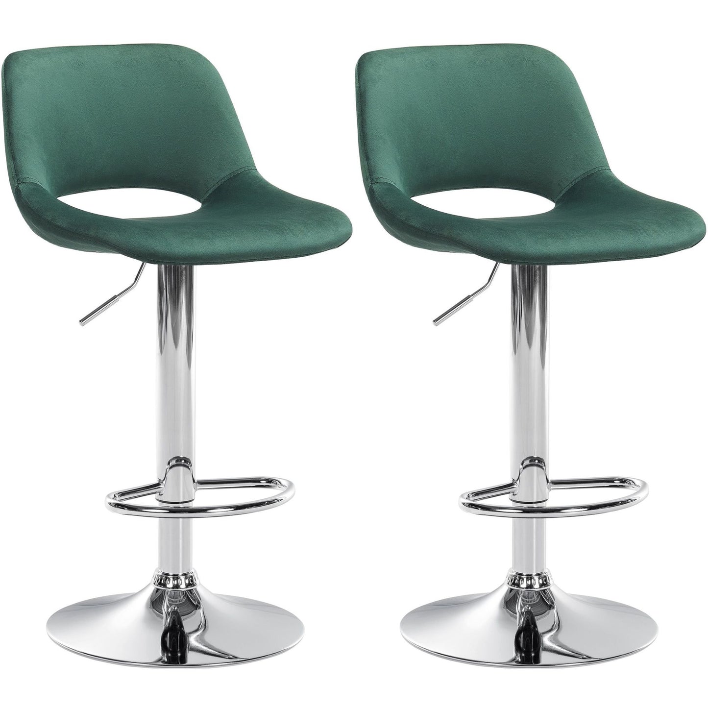 2 kpl Camden samettibaarituolia