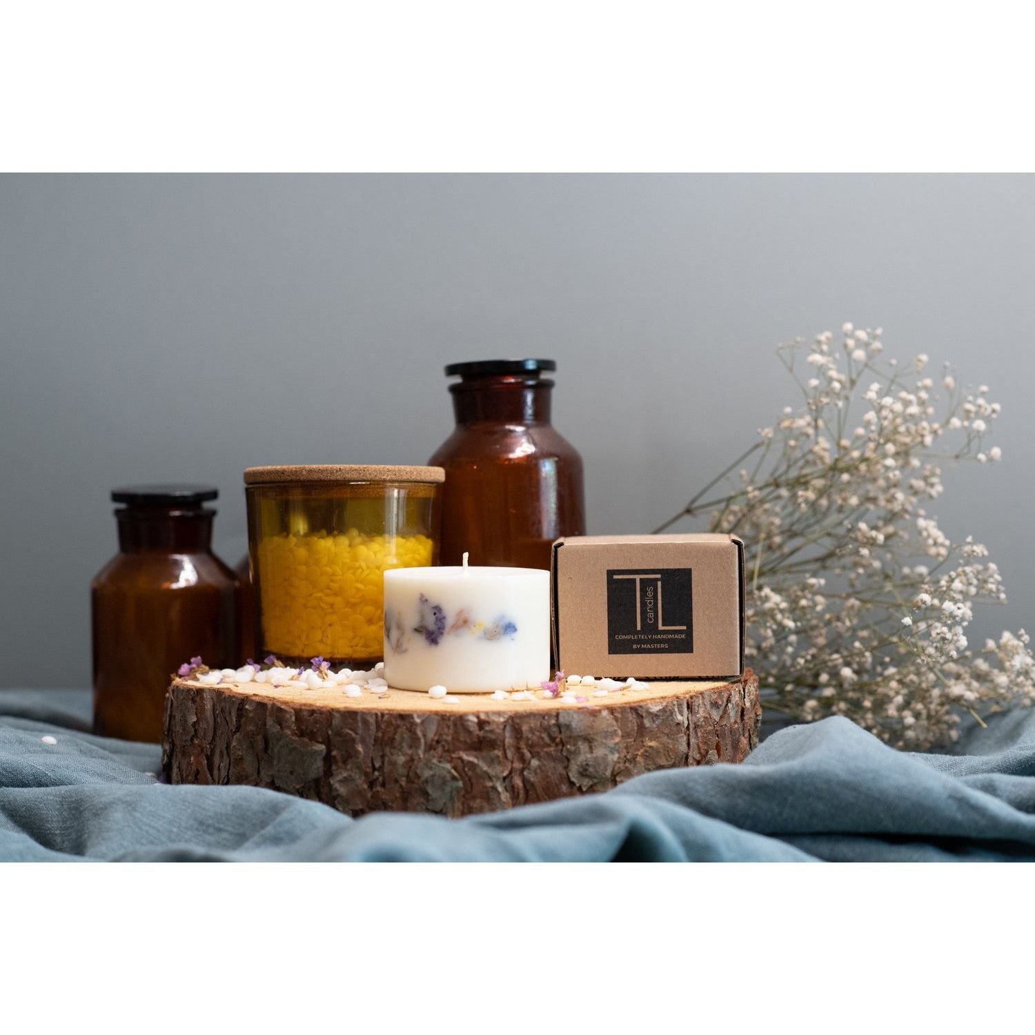 Hand-made Unscented Soy Wax Candle