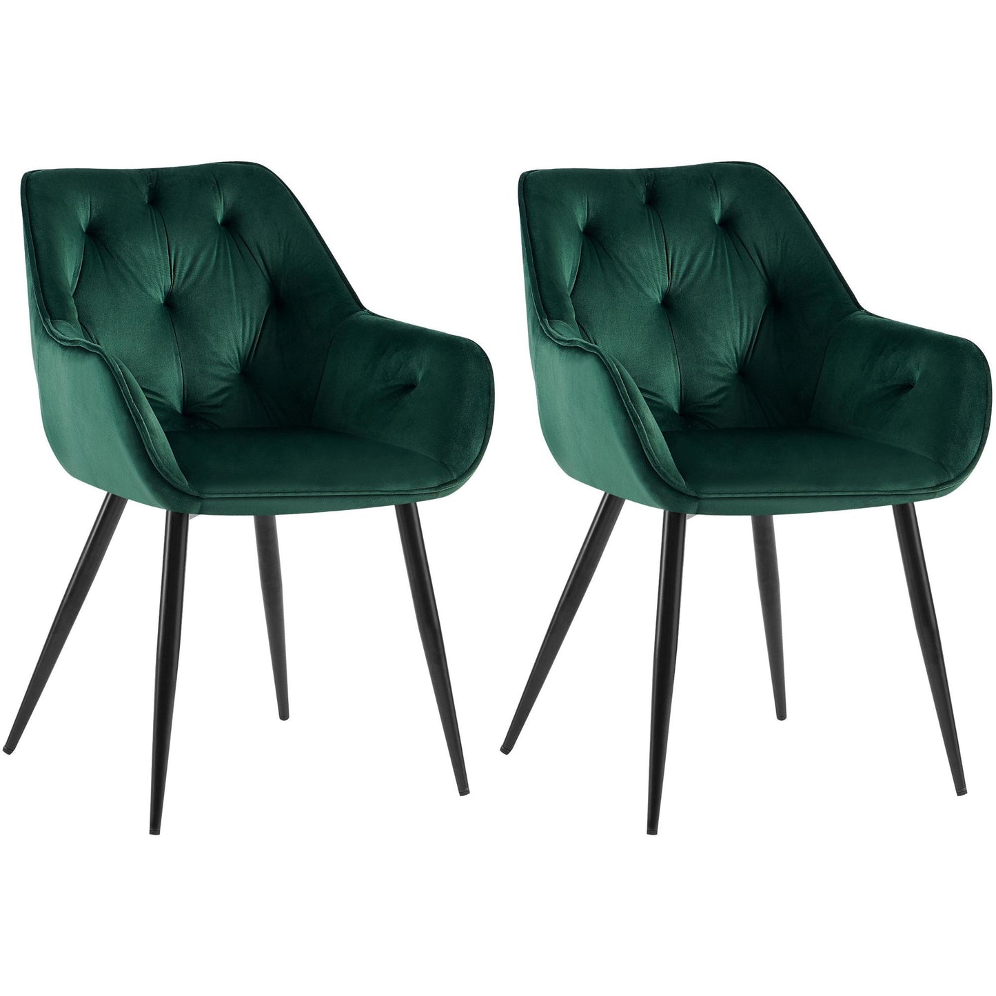 2 ruokapöydän tuolin setti Cassis samettipäällyksellä