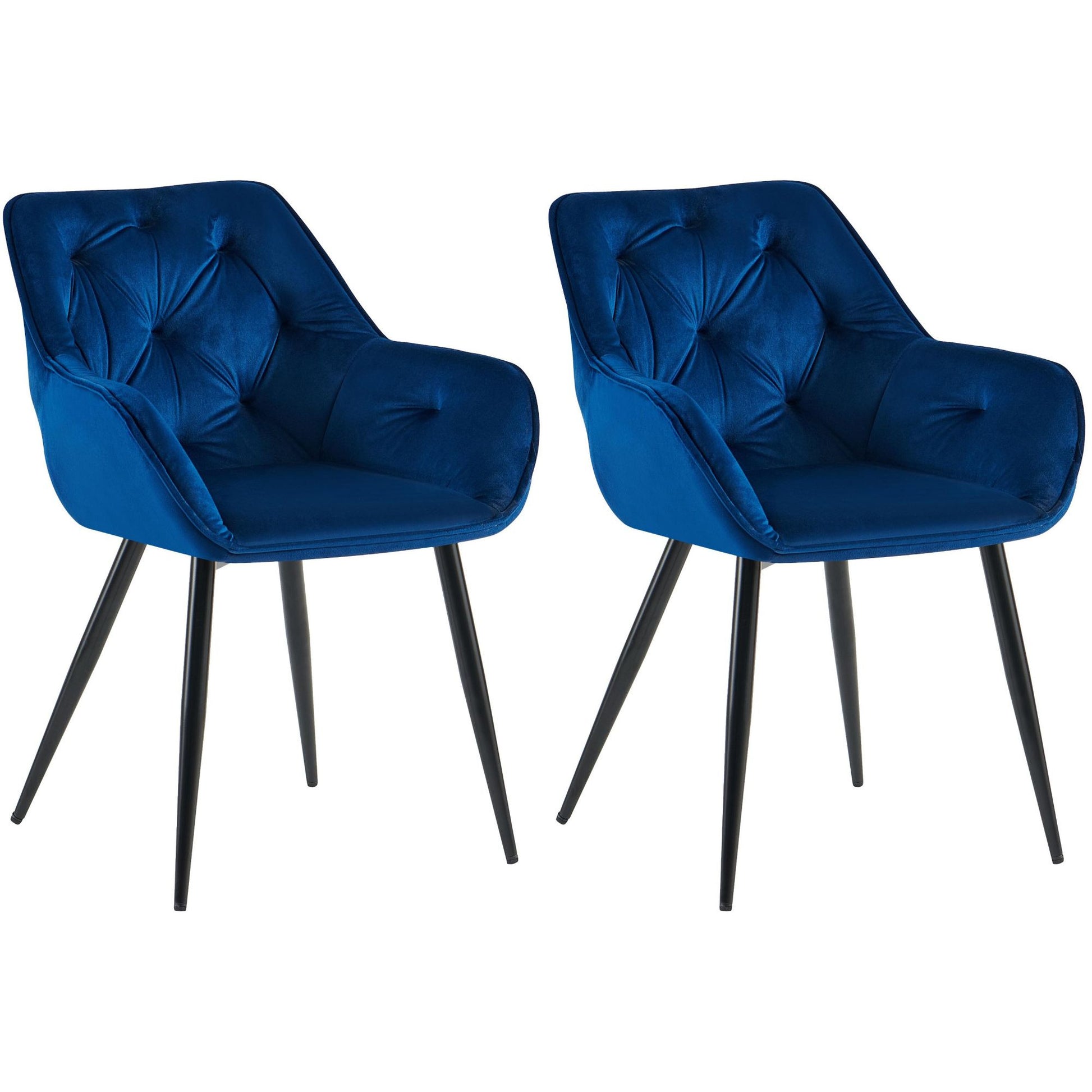 2 ruokapöydän tuolin setti Cassis samettipäällyksellä