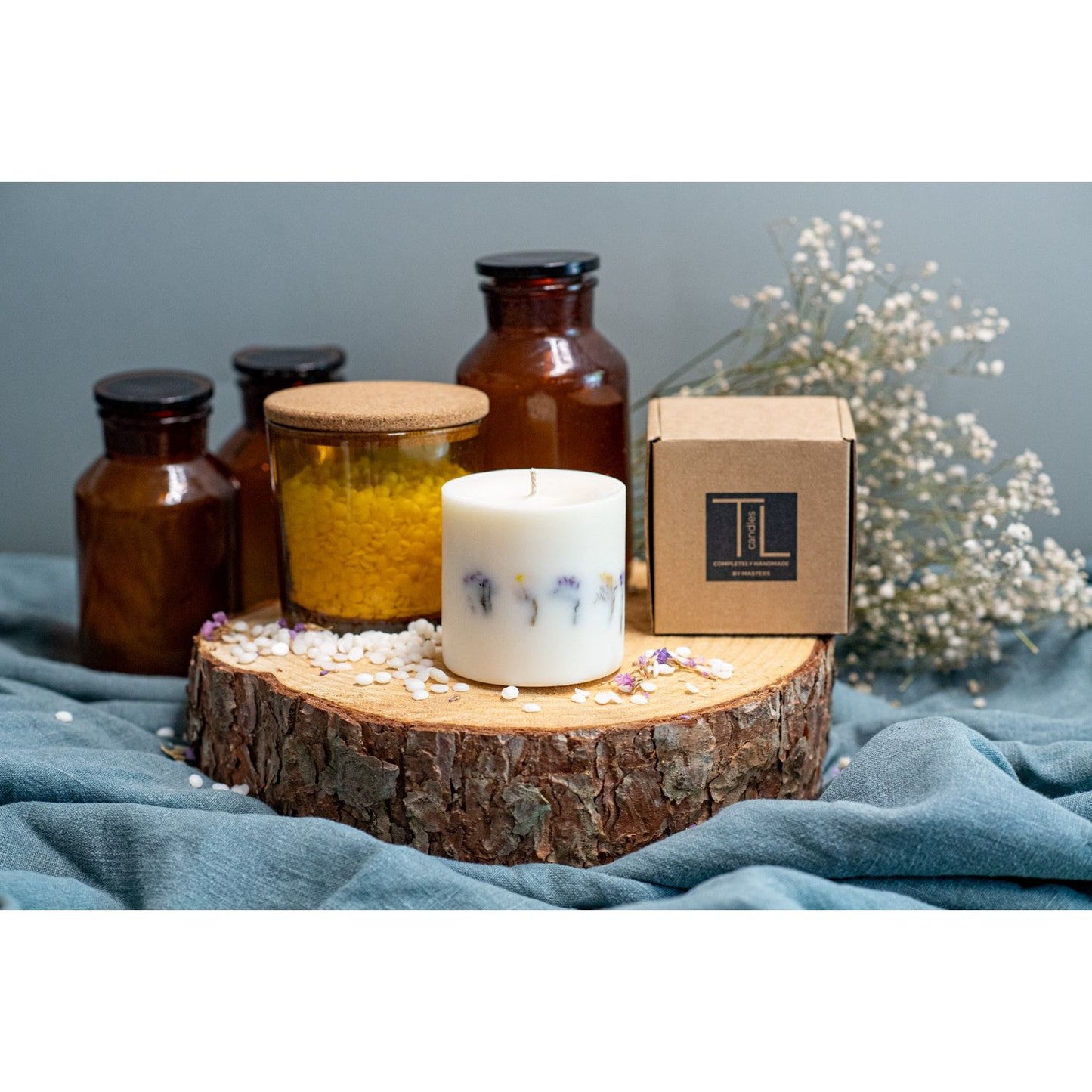 Hand-made Unscented Soy Wax Candle