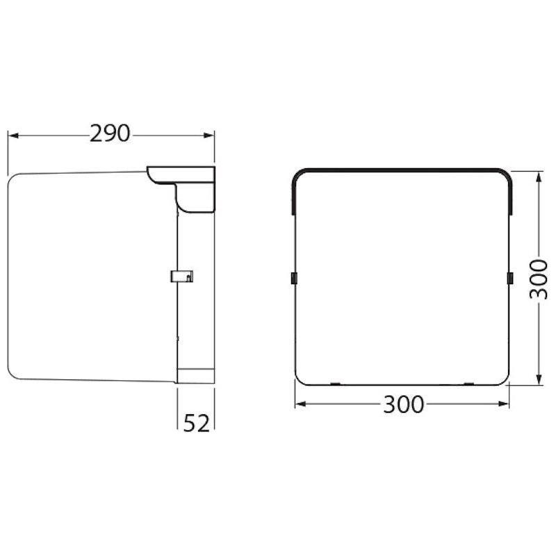 NUMEROVALAISIN NOPPA CUBE IP65 IK10 12W/840 PCO WH CUBE