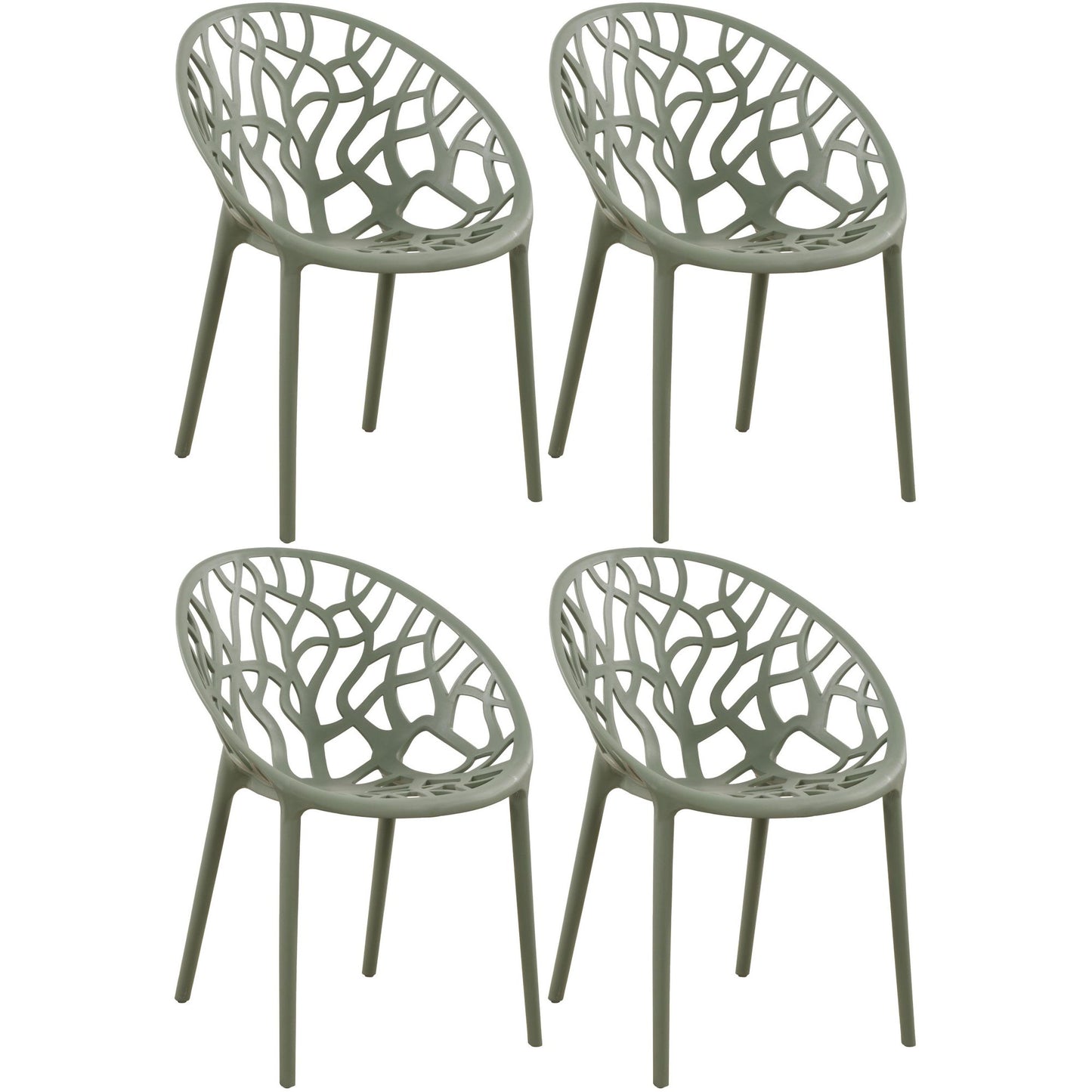 4 pinottavan puutarhatuolin setti Hope