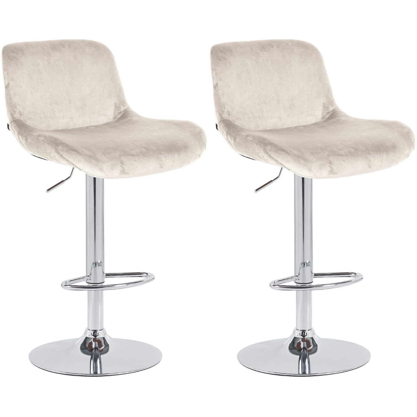 Sarja 2 baarijakkaraa Solon kromi