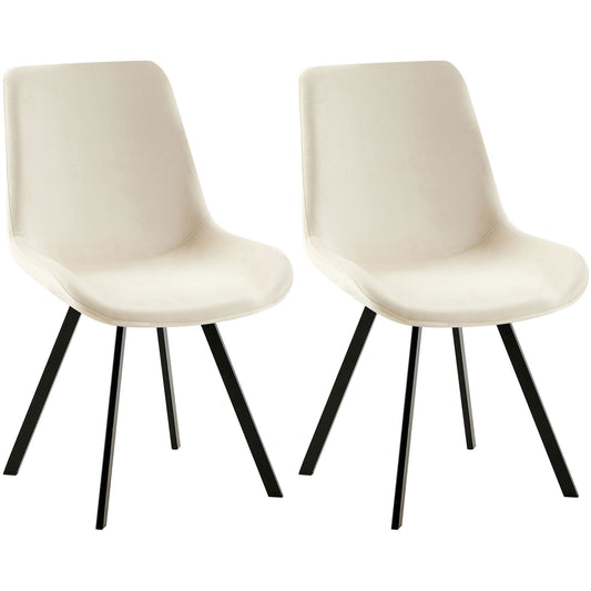 Sarja 2 Lewes samettia ruokapöydän tuolia