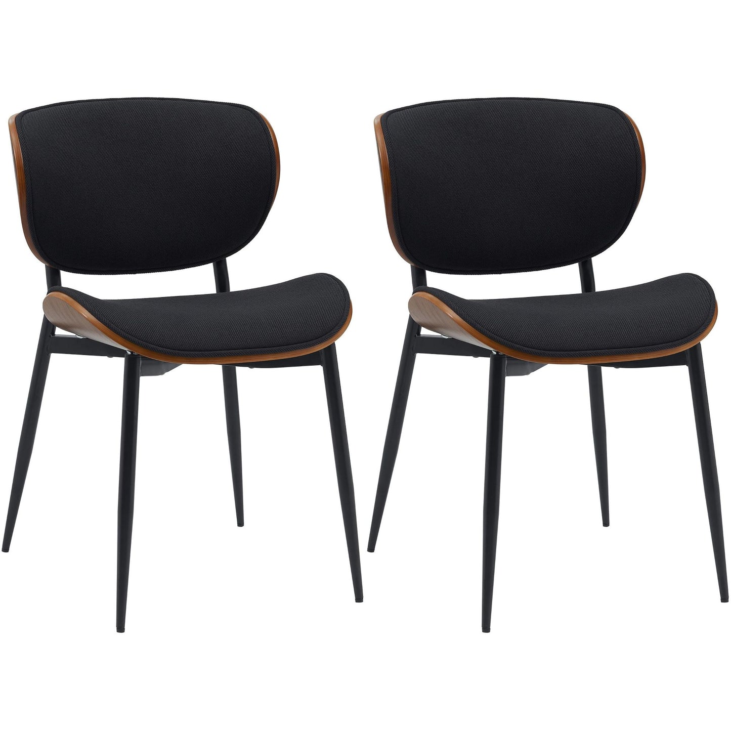 2 kpl Enid-ruokailutuolin sarja keinonahka- tai kangaspäällyksellä