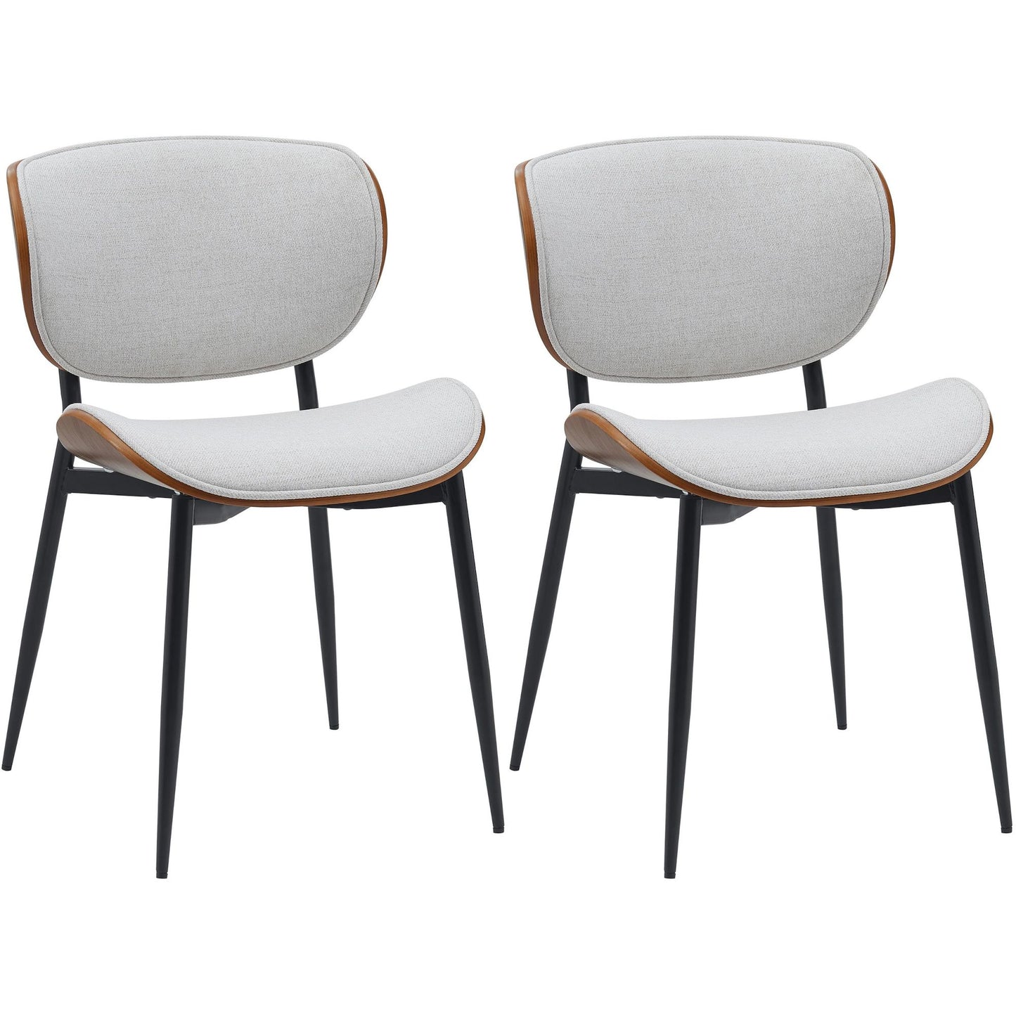 2 kpl Enid-ruokailutuolin sarja keinonahka- tai kangaspäällyksellä