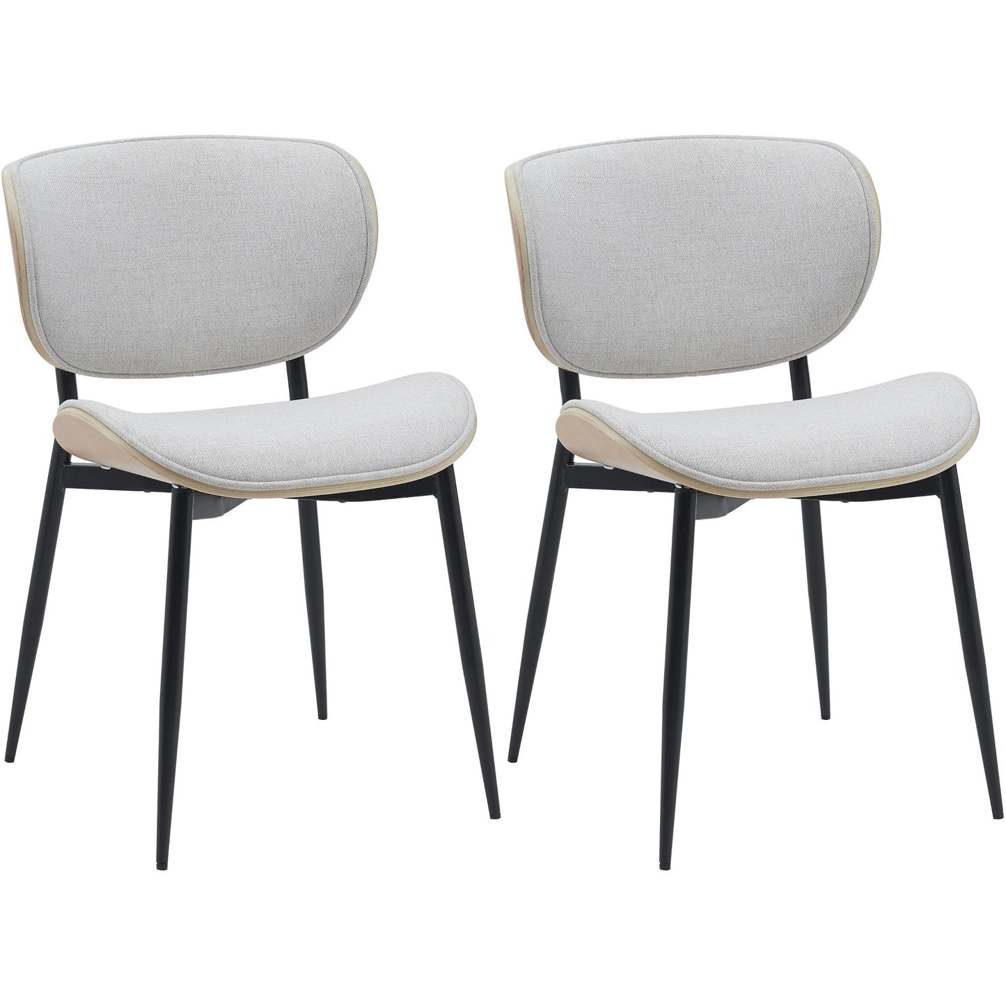 2 kpl Enid-ruokailutuolin sarja keinonahka- tai kangaspäällyksellä