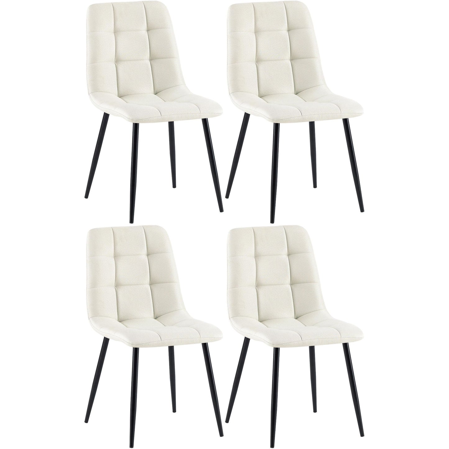 4 ruokapöydän tuolin sarja Antibes kangasta