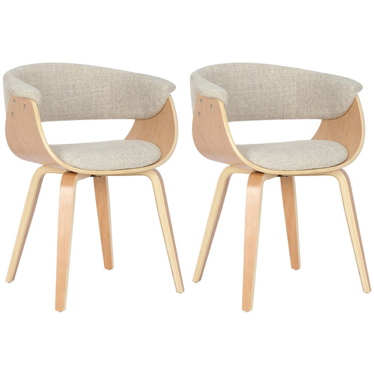 Sarja 2 ruokapöydän tuolia Bruce kangasta