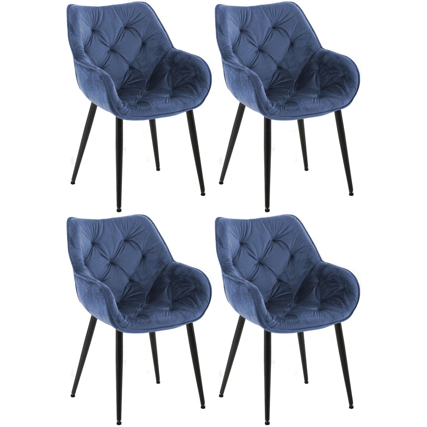 4 tuolin sarja Tanna velvet