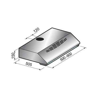 LIESITUULETIN SAVO F-1605-B 50cm mattamusta