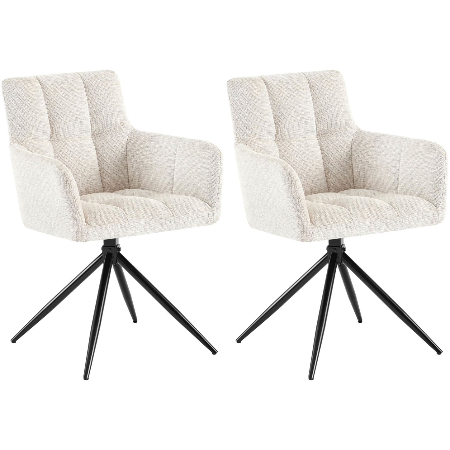 2 Jonah-kankaisen ruokapöydän tuolin setti