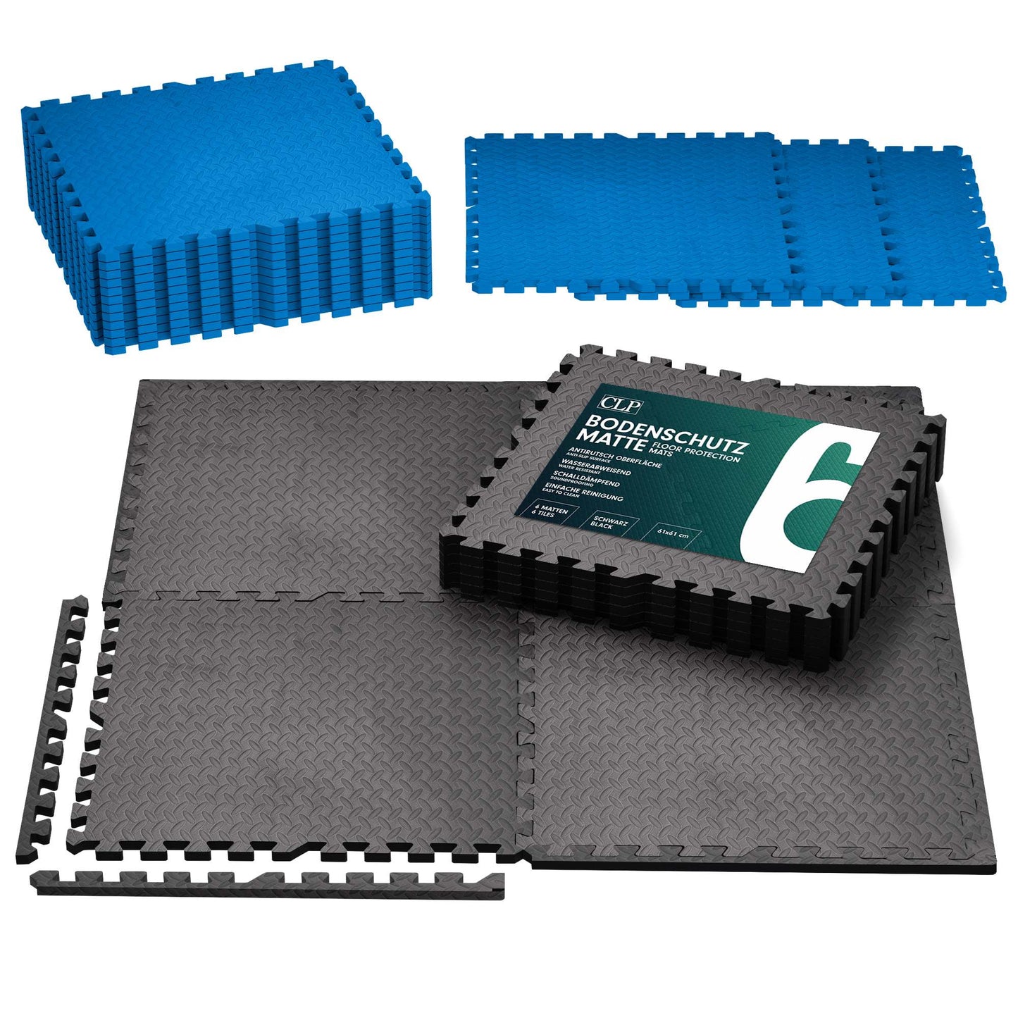 Lattiasuojamatot 60x60 cm 6 kpl sarja