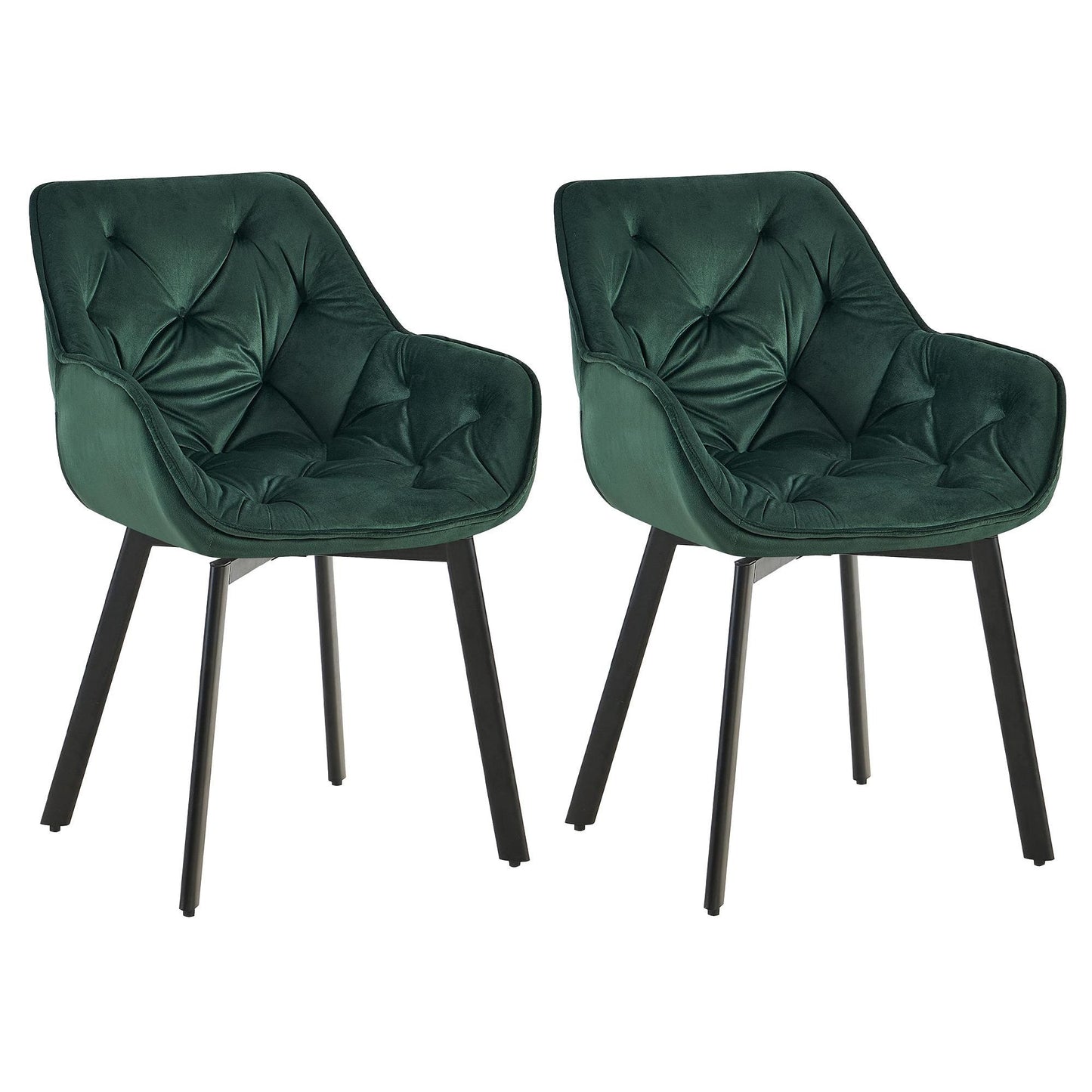 Sarja 2 kääntyvää ruokapöydän tuolia Antigo velvet