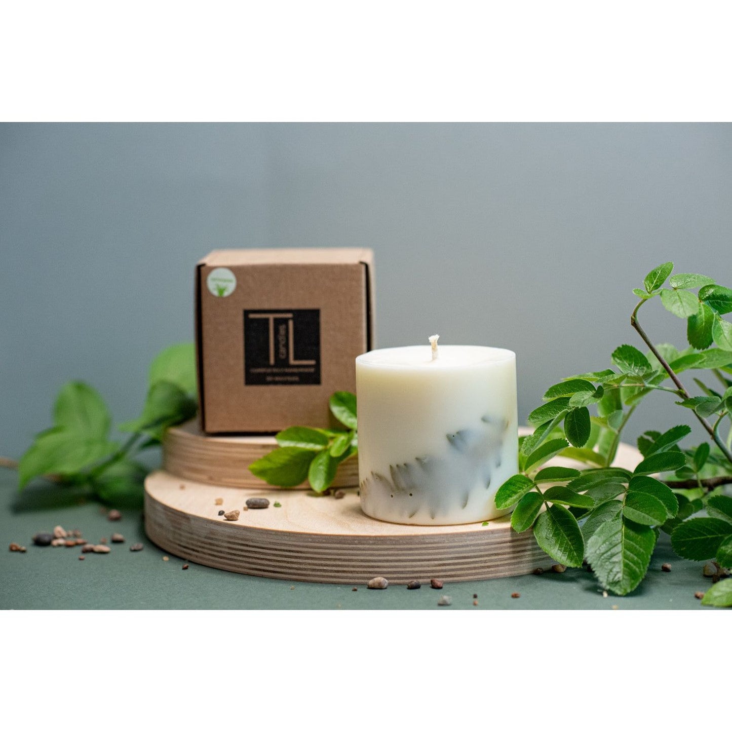 Hand-made Soy Wax Candle with Lemongrass Scent