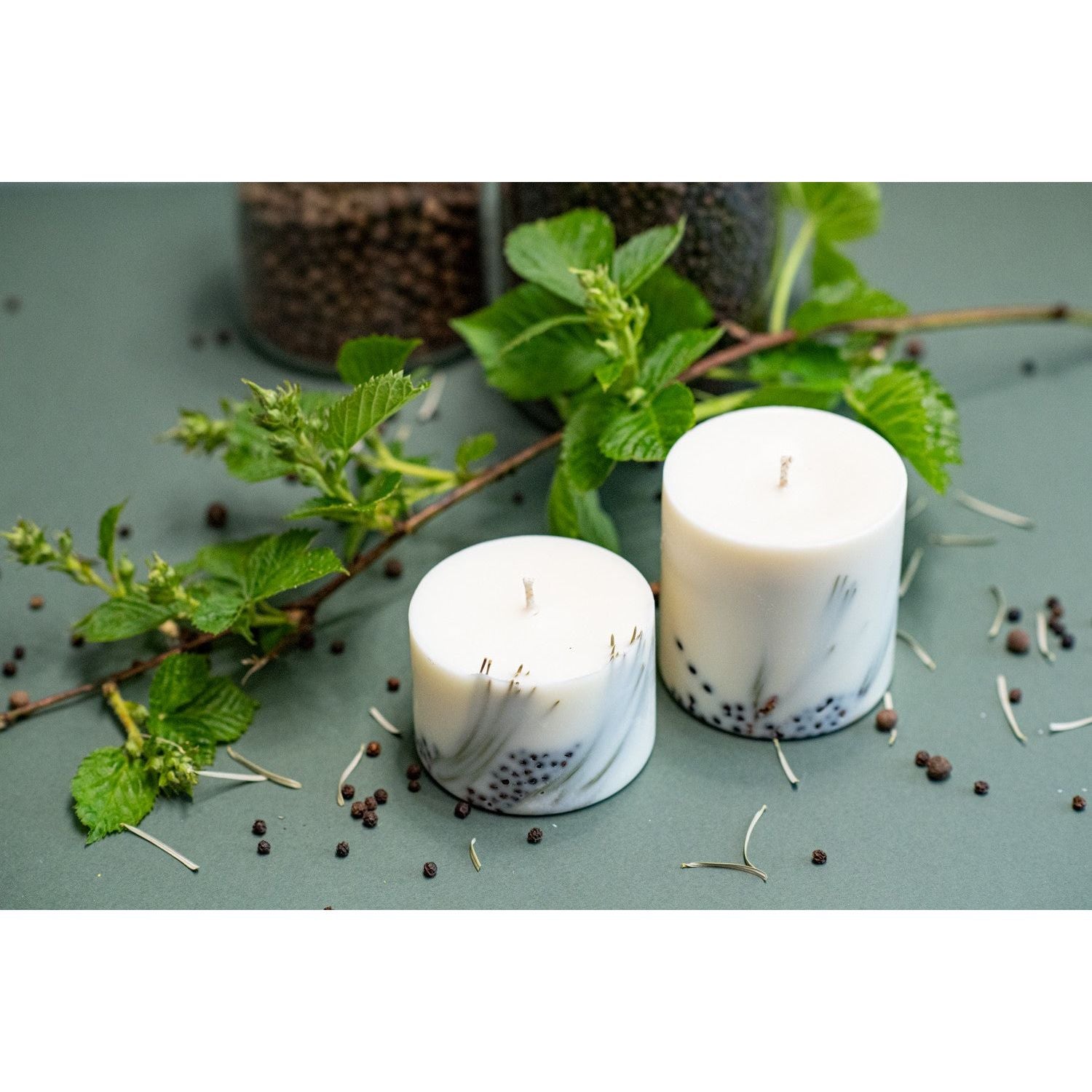 Hand-made Soy Wax Candle with Juniper Scent