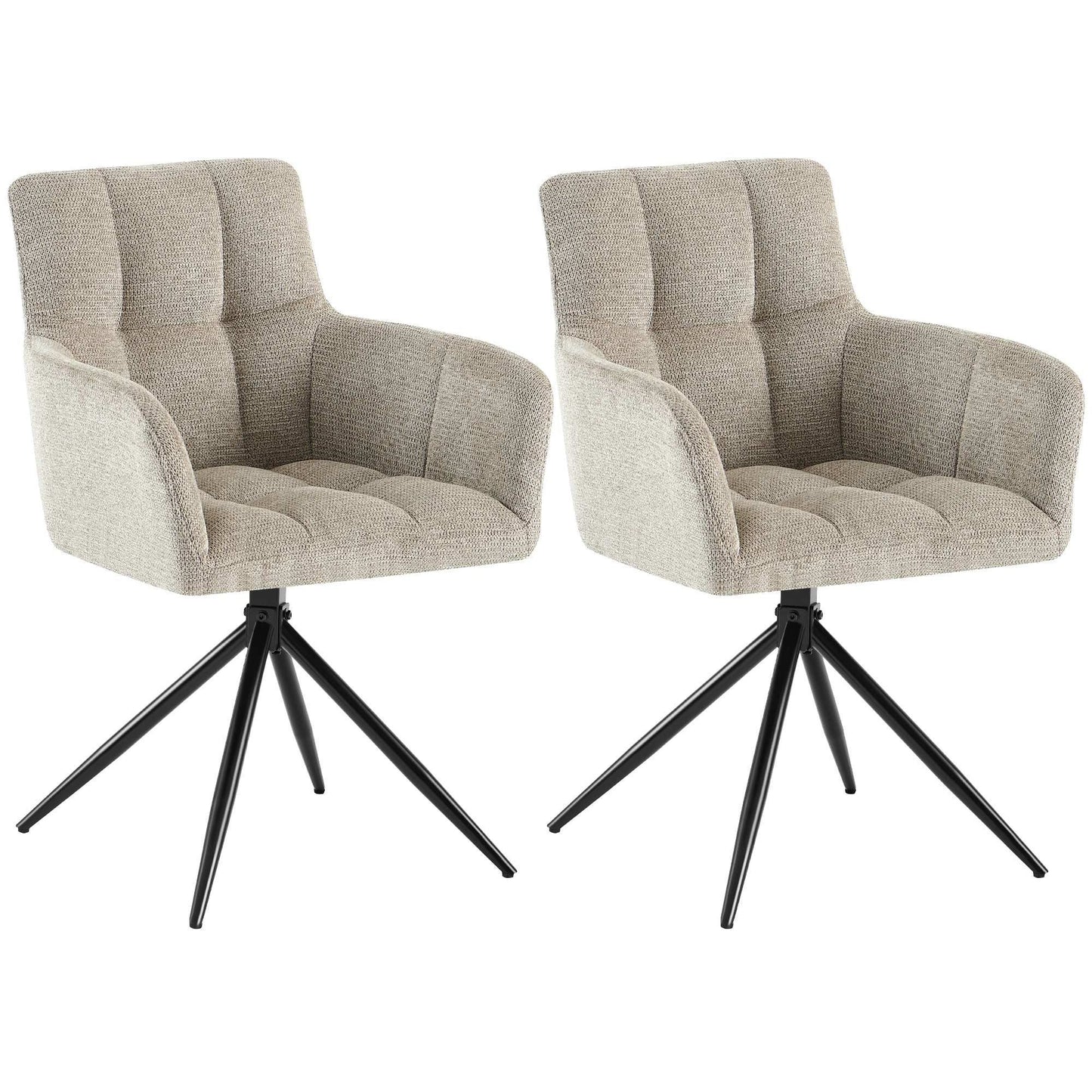 2 Jonah-kankaisen ruokapöydän tuolin setti