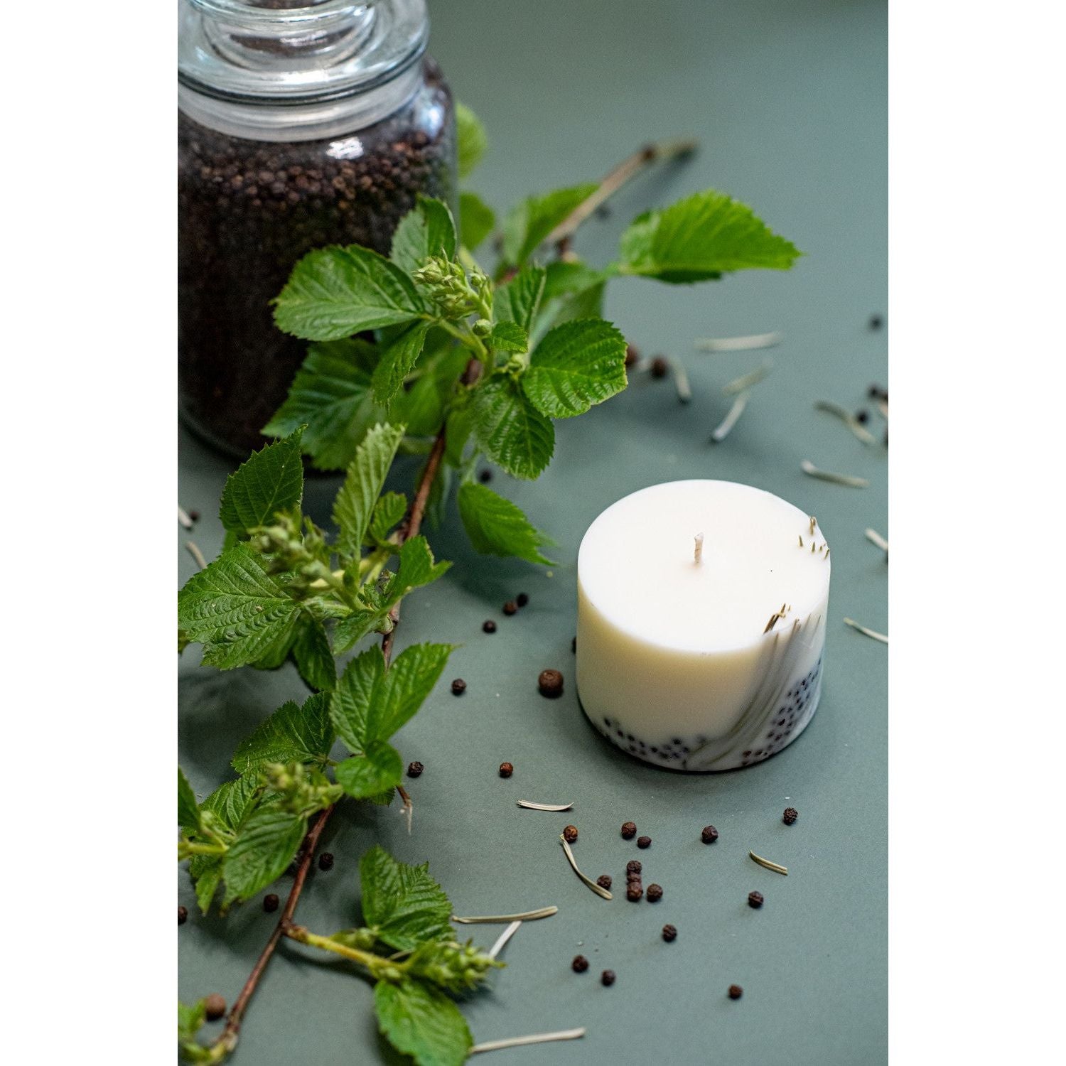 Hand-made Soy Wax Candle with Juniper Scent