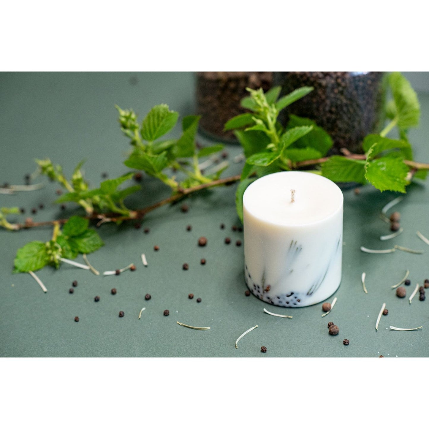 Hand-made Soy Wax Candle with Juniper Scent