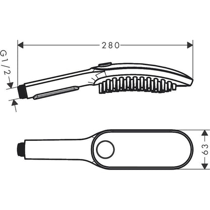 KOIRASUIHKU HANSGROHE 26640540 150 3JET PETROOLI