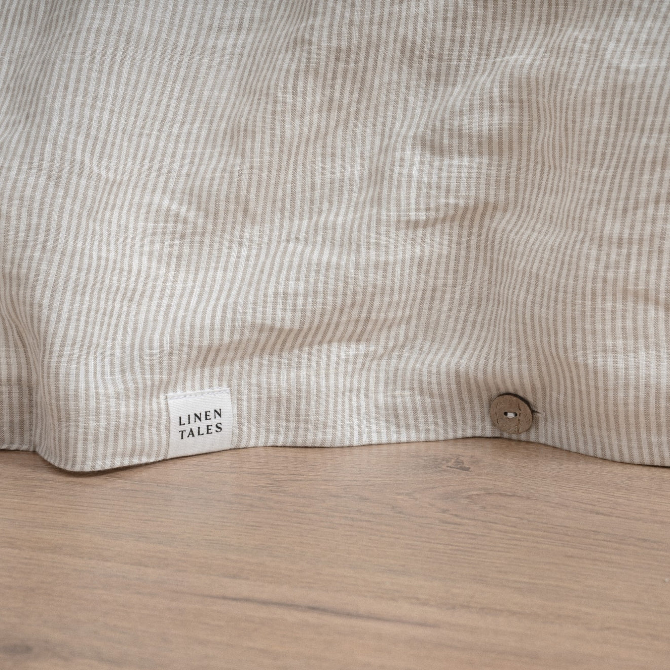 Pellava pussilakanasetti - Natural Stripes (Parivuode) - Linen Tales