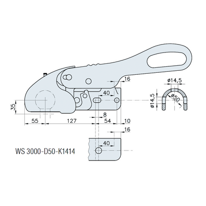 Turvakytkin Winterhoff WS 3000 D50-K1414+Z