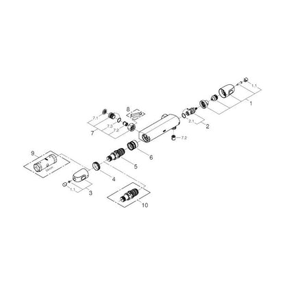 SUIHKUHANA GROHE 34760000 GROHTHERM 1000