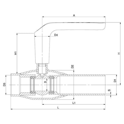 PALLOVENTTIILI HST K/H VEXVE DN40 R11/2 PN40 231040X