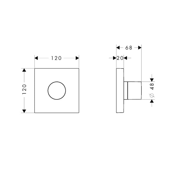 VAIHDIN HANSGROHE 10932000 AXOR STARCK